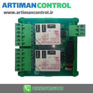 رله برد قدرت 12 ولت 2 کانال 30 آمپر مدل REB-1225